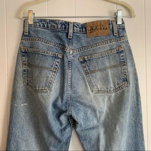 vintage Express Bleus straight leg crop jeans